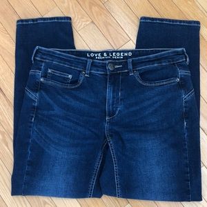 Love and legend jeans high rise skinny size 14